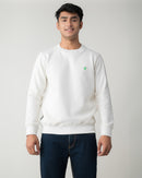 WHITE REGULAR FIT SWEATSHIRT