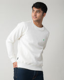 WHITE REGULAR FIT SWEATSHIRT