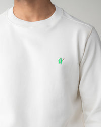 WHITE REGULAR FIT SWEATSHIRT