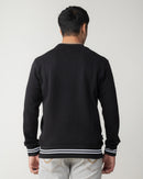 BLACK REGULAR FIT SWEATSHIRT