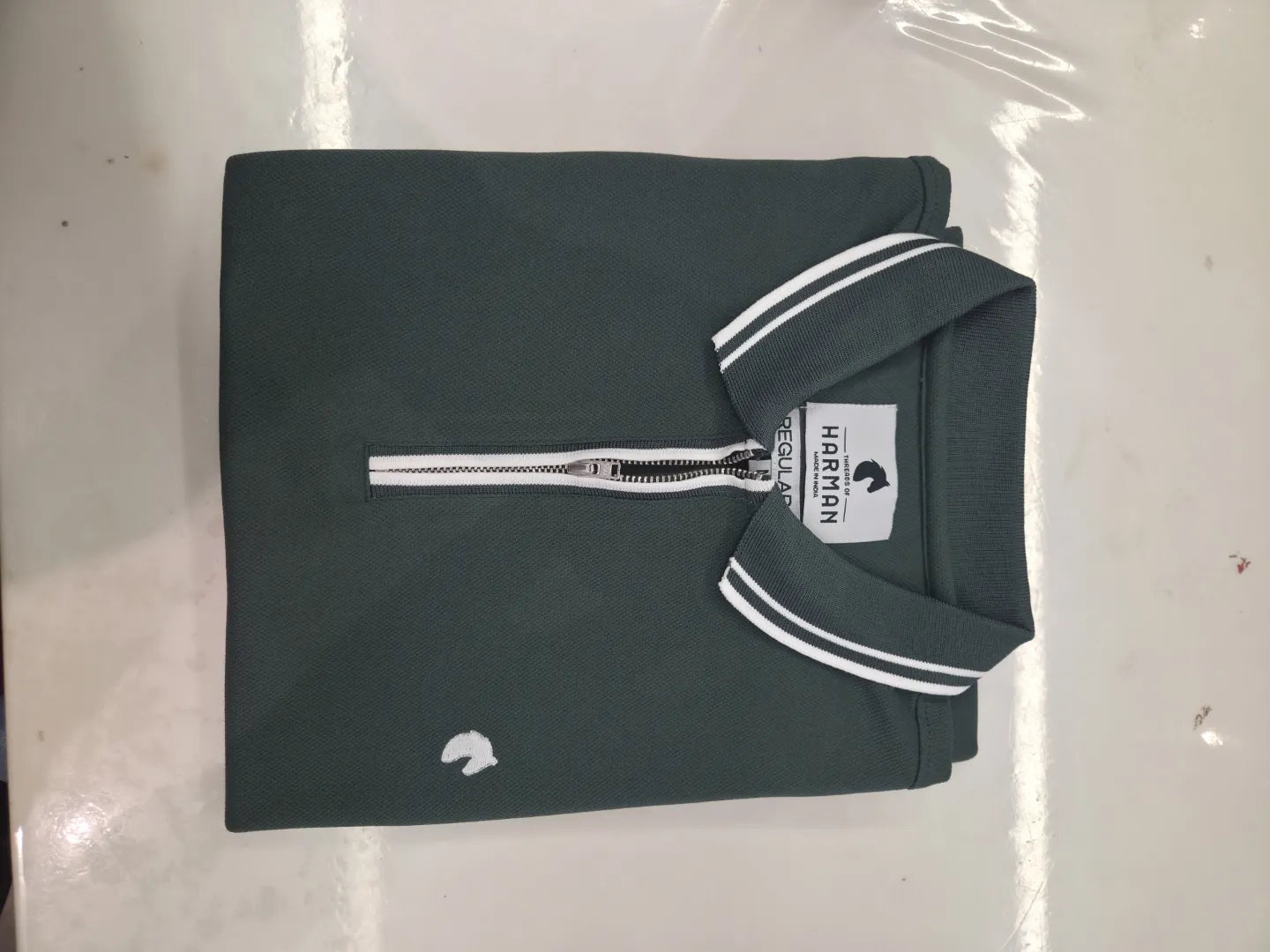 Green - Men's Zipper Polo
