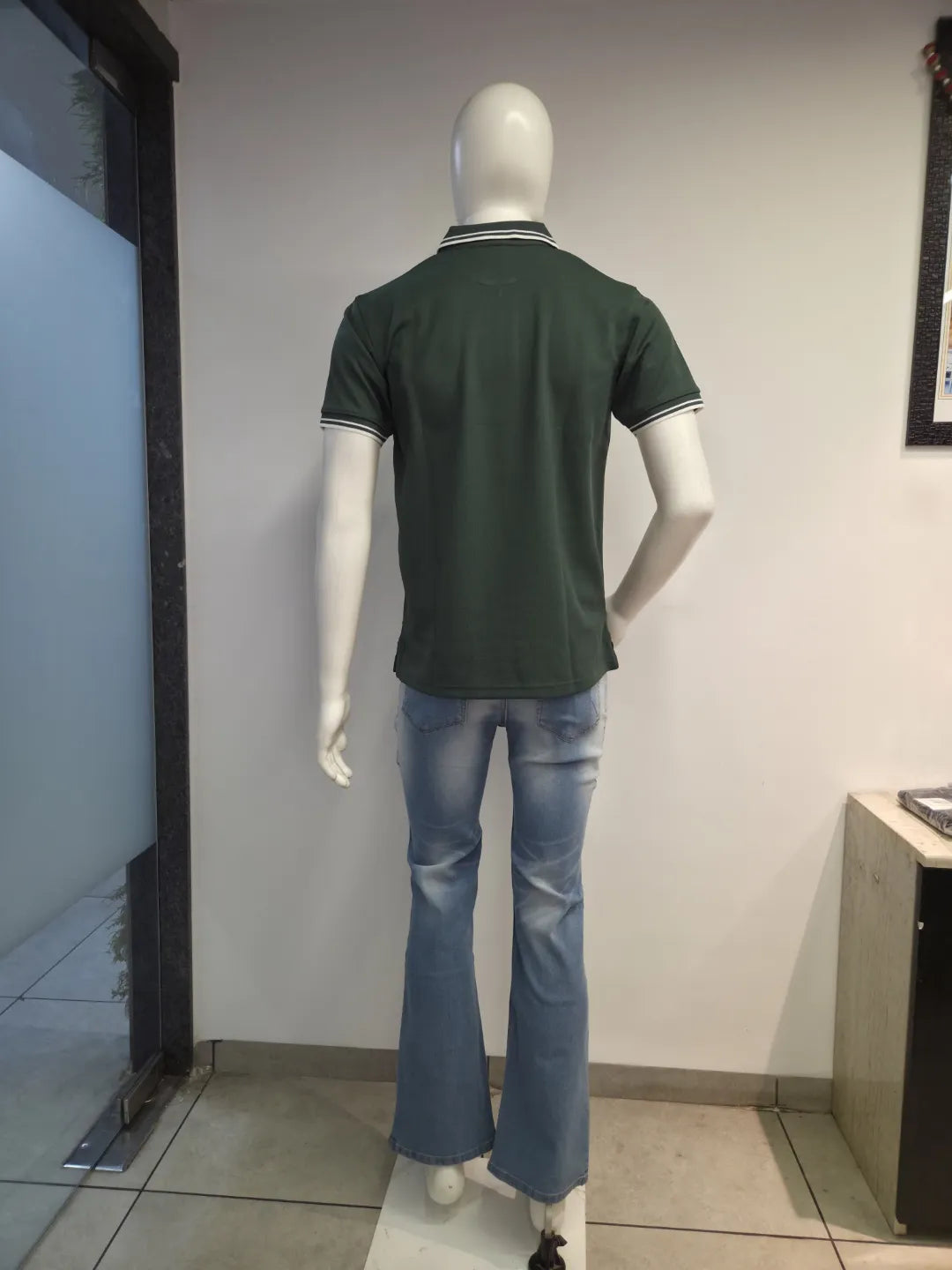 Green - Men's Zipper Polo