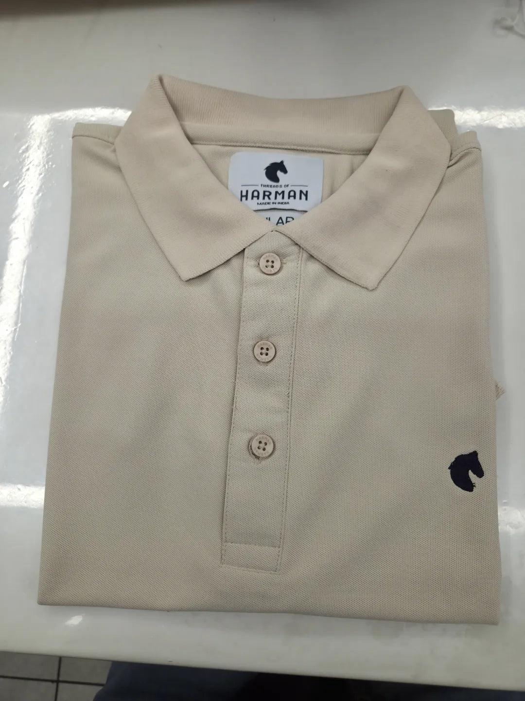 Beige - Men's Polo T-Shirt
