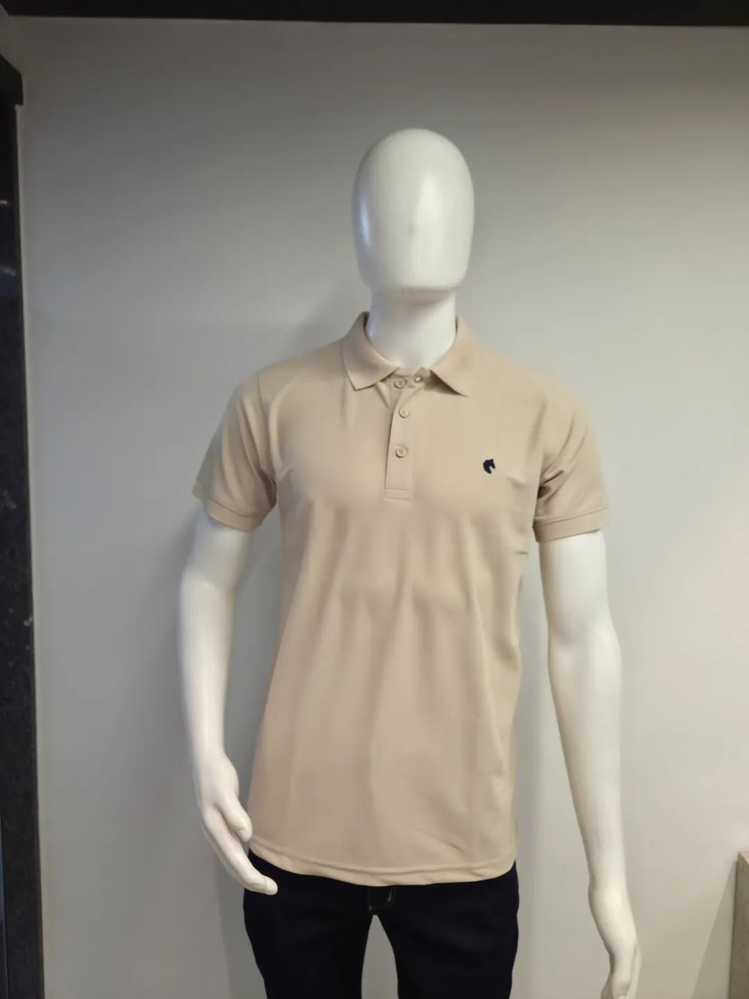 Beige - Men's Polo T-Shirt