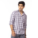 White Checks Slim Fit Shirt