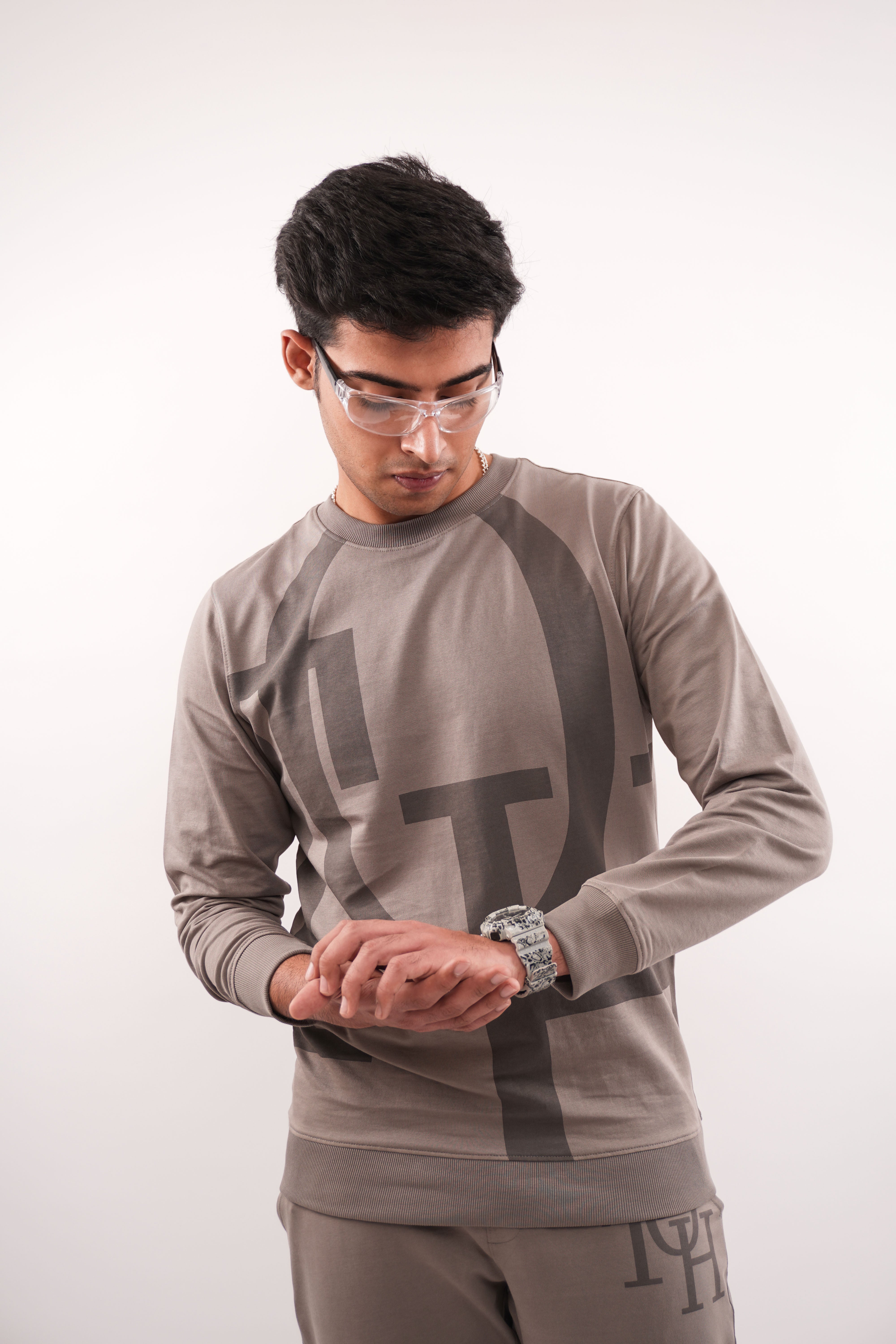 Coffee Regular Fit  Sweatshirt