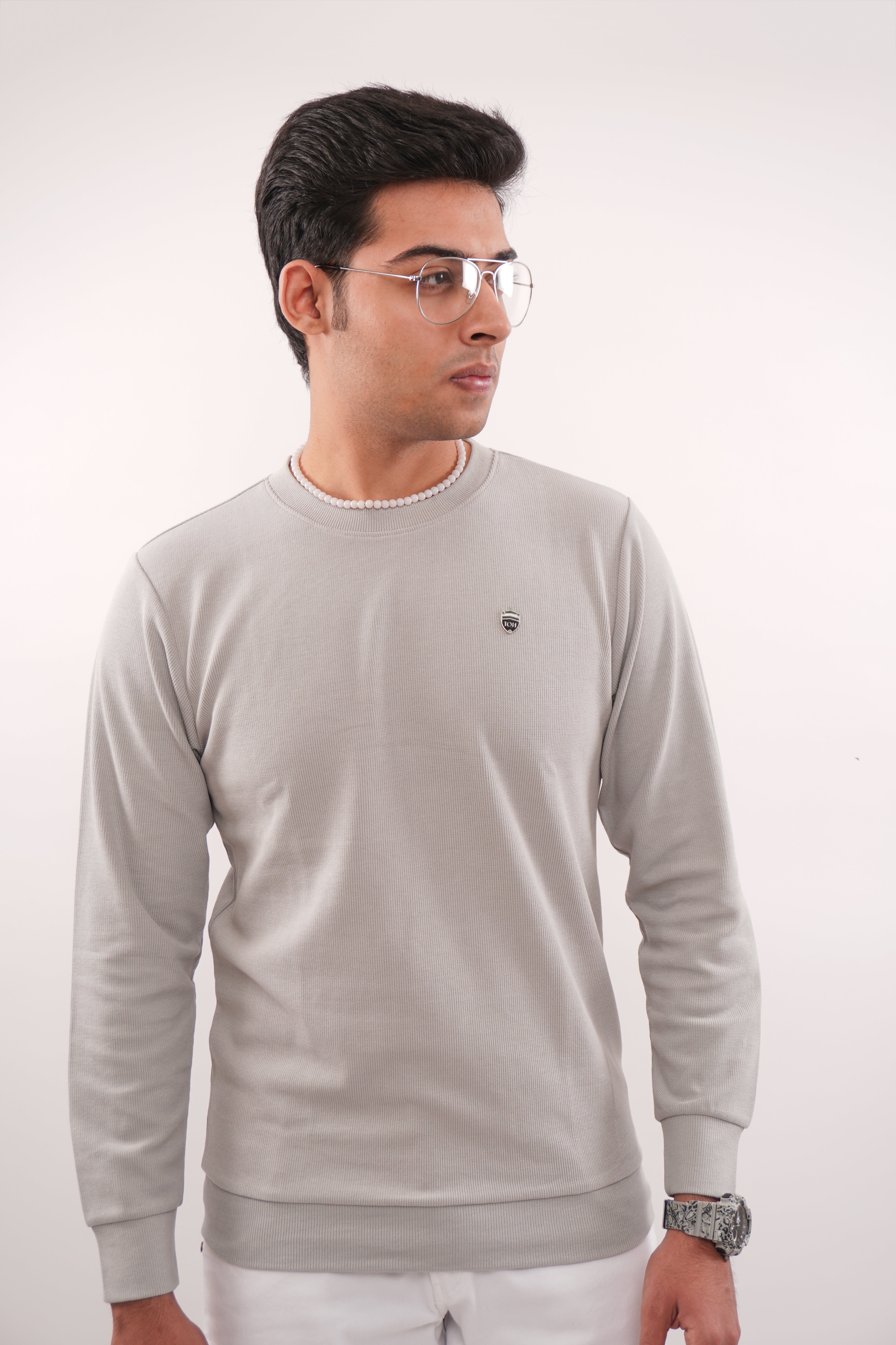 Grey Cloud Regular Fit Sweatshirt