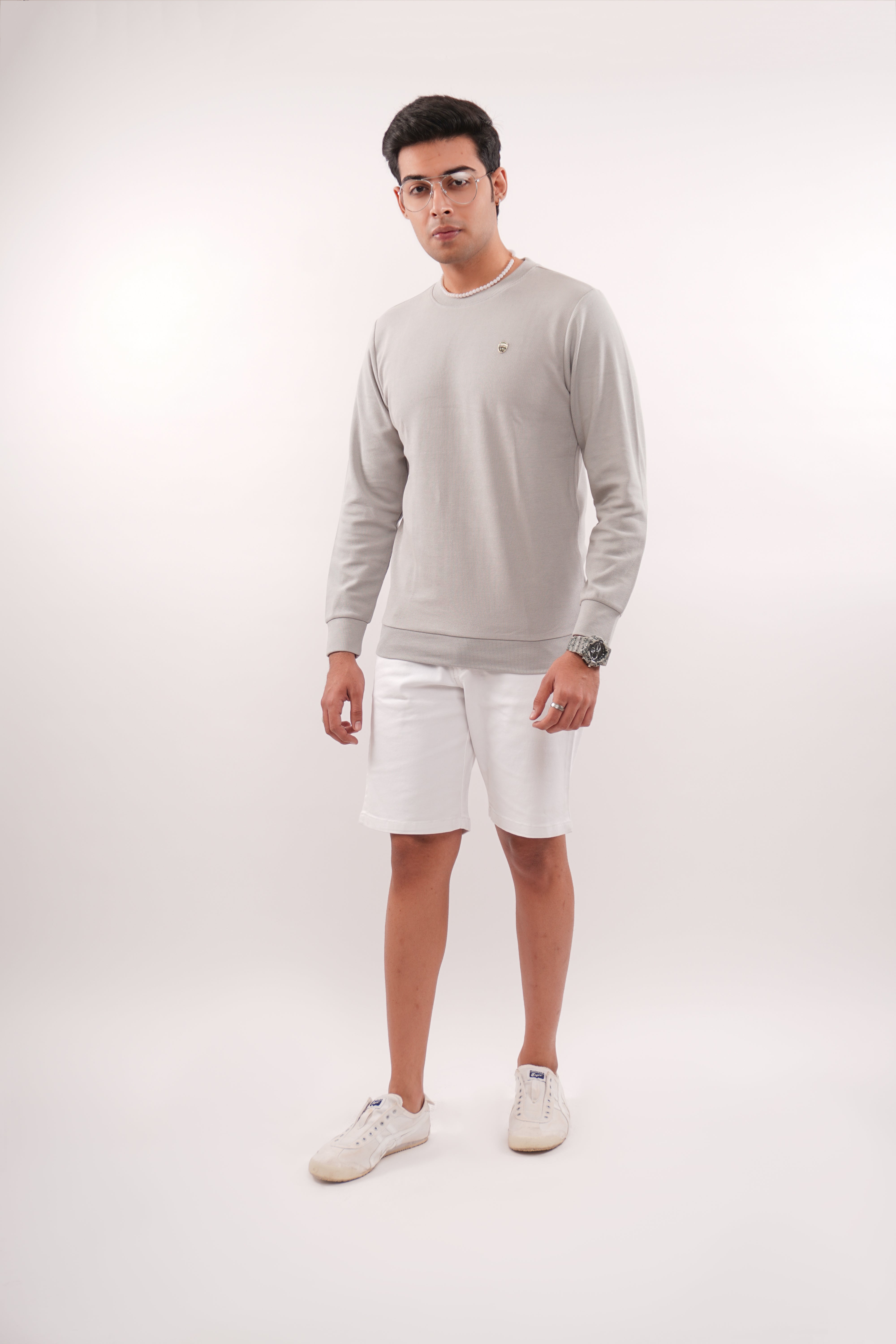 Grey Cloud Regular Fit Sweatshirt