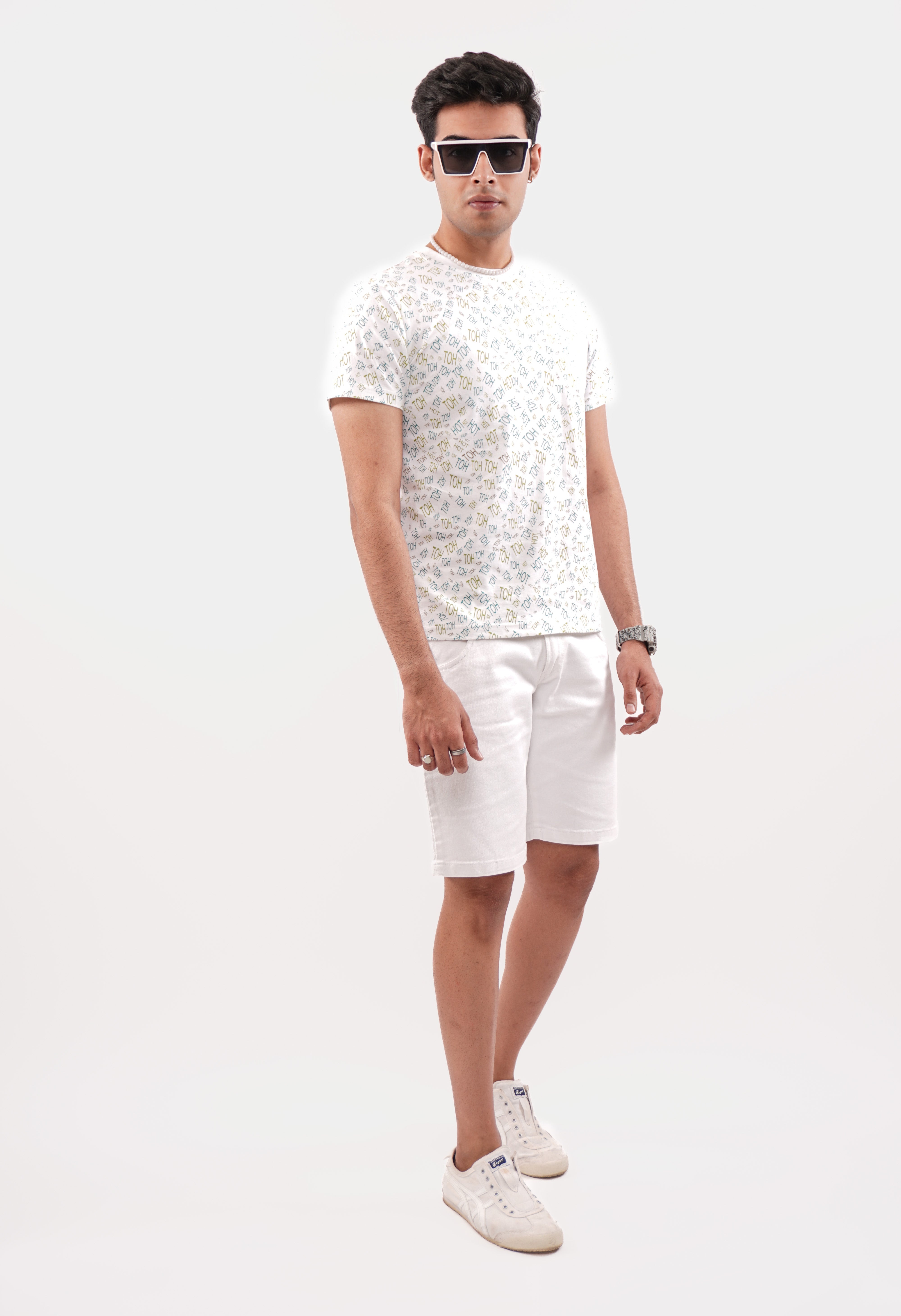 White Regular Fit Tshirt