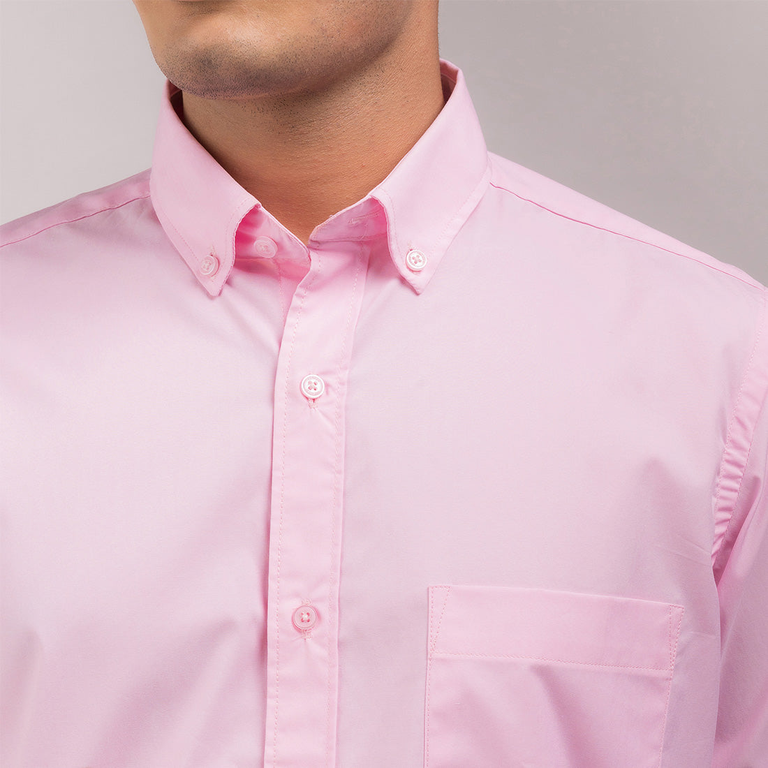 Pale Pink Regular Fit Shirt