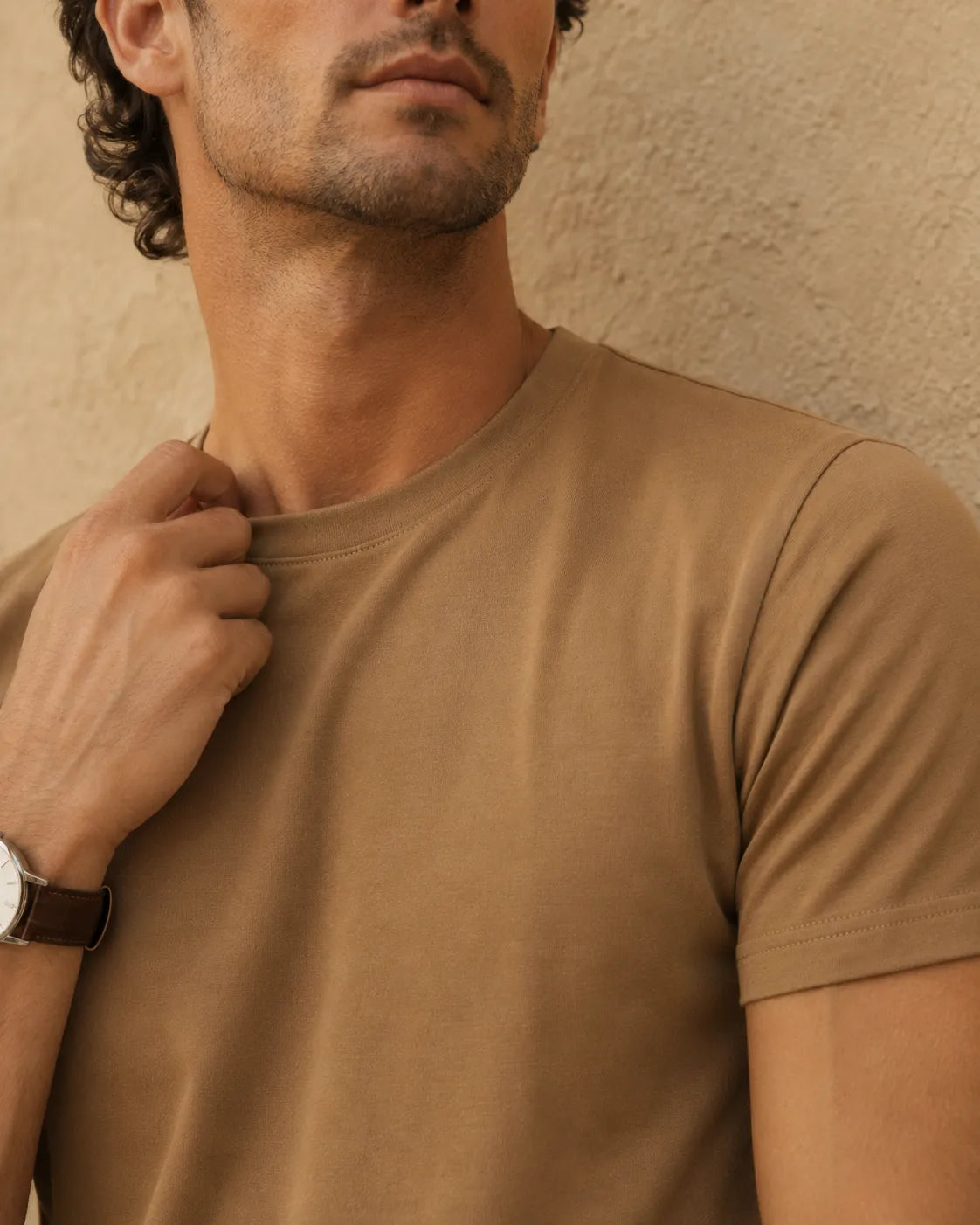 Bronze - Regular Fit Plain T-Shirt