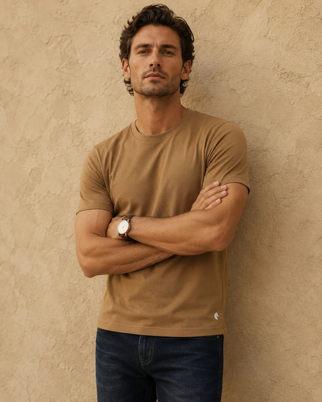 Bronze - Regular Fit Plain T-Shirt