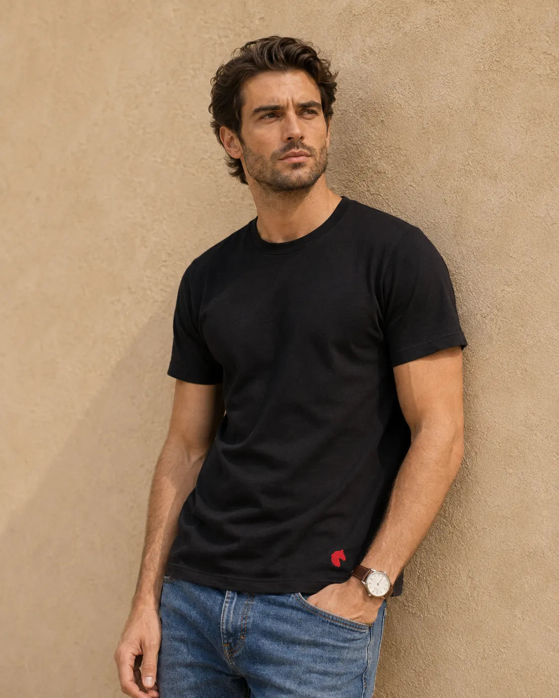 Black - Regular Fit Plain T-Shirt