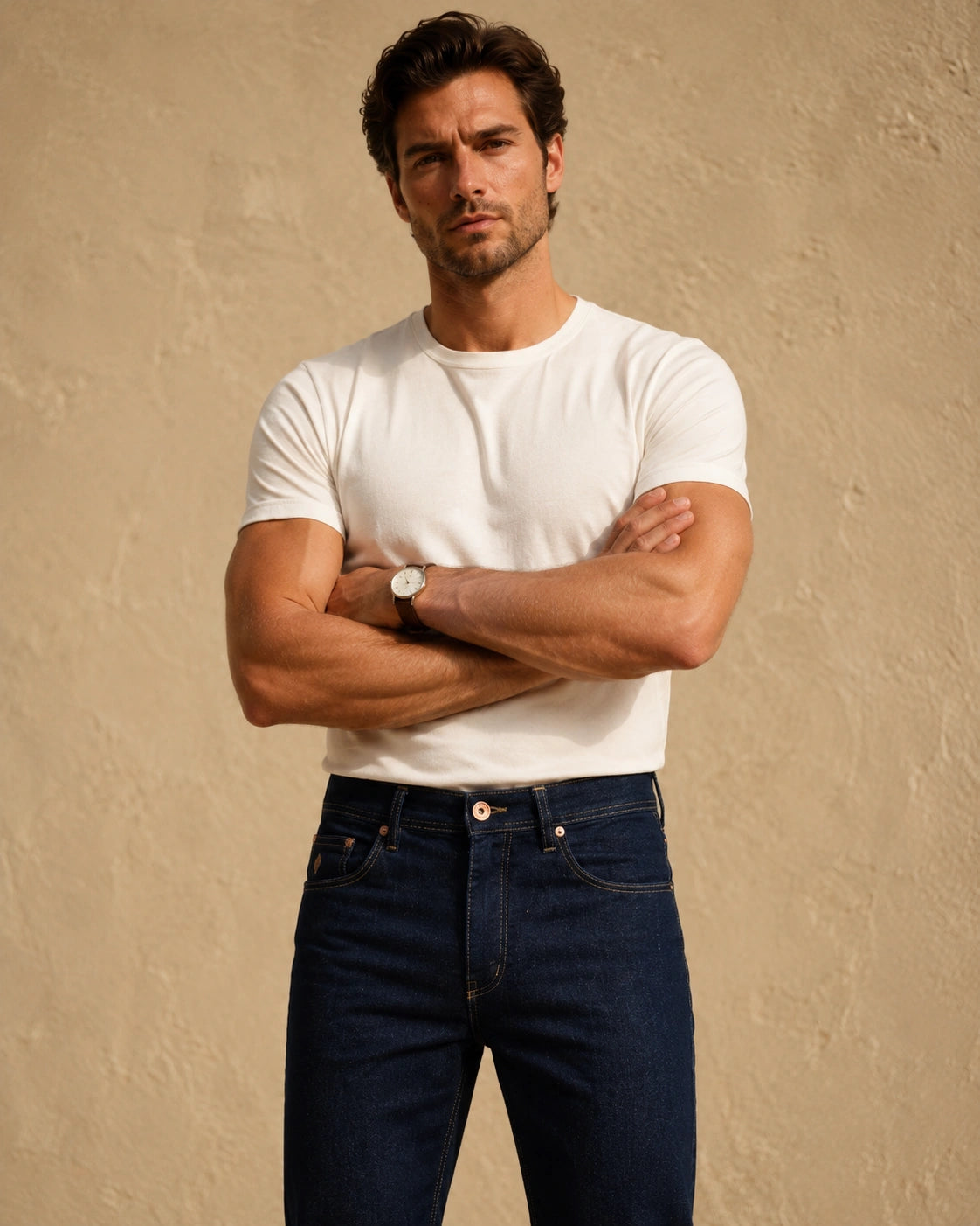 Dark Blue Bootcut Jeans