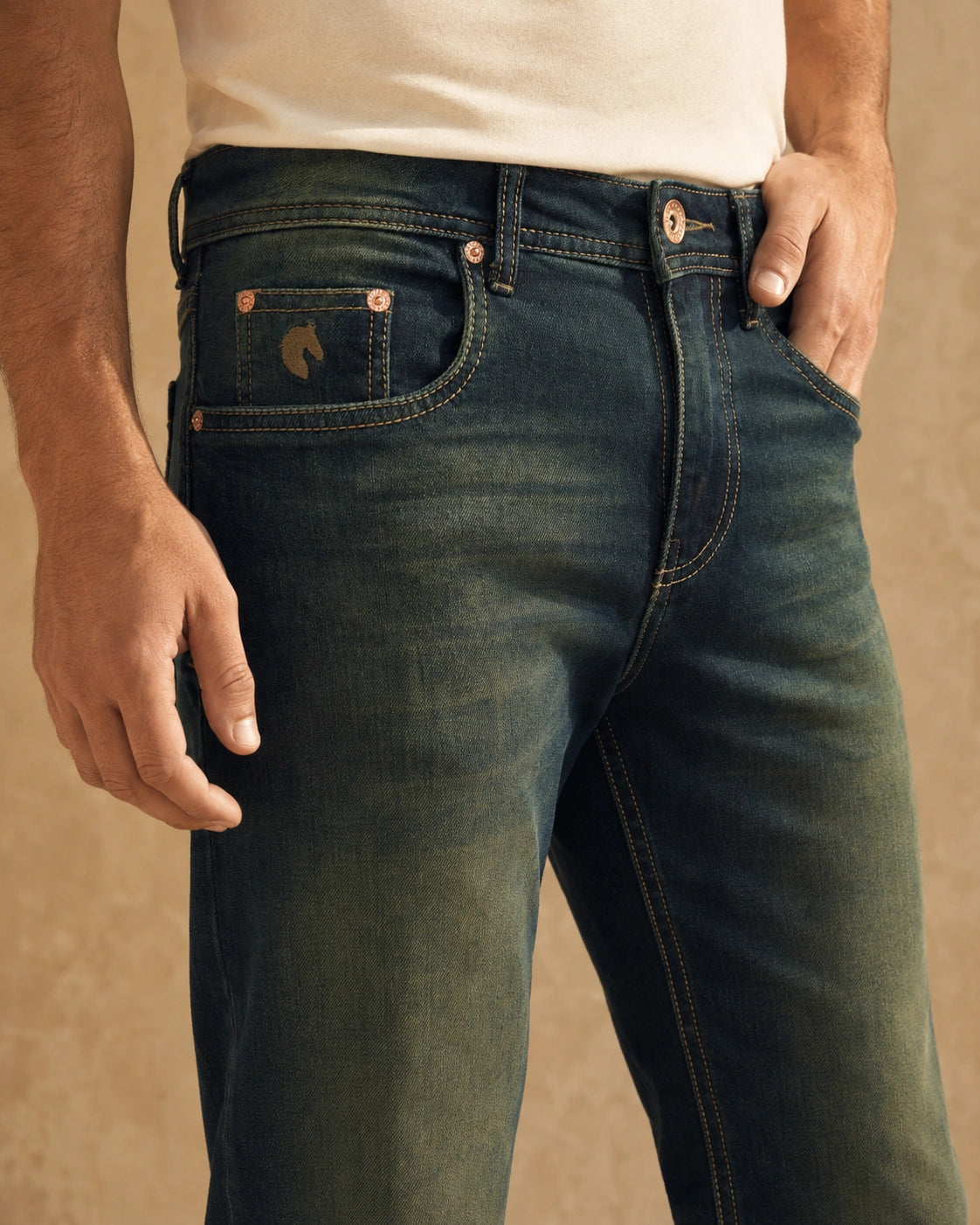 Dark Green Jeans
