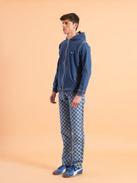 LIGHT BLUE Regular Fit Hoodie