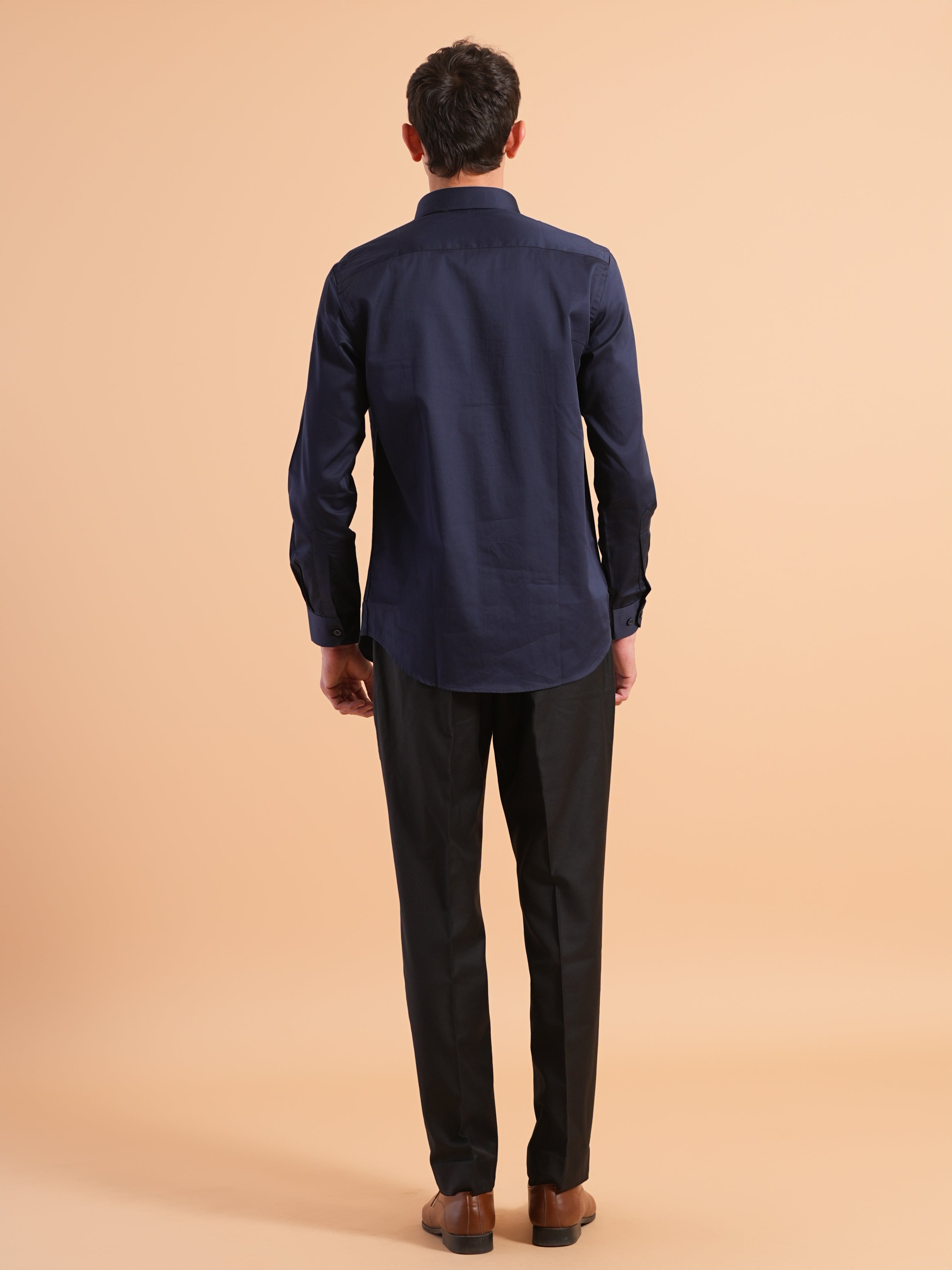 Midnight Navy Signature Embroidered Shirt