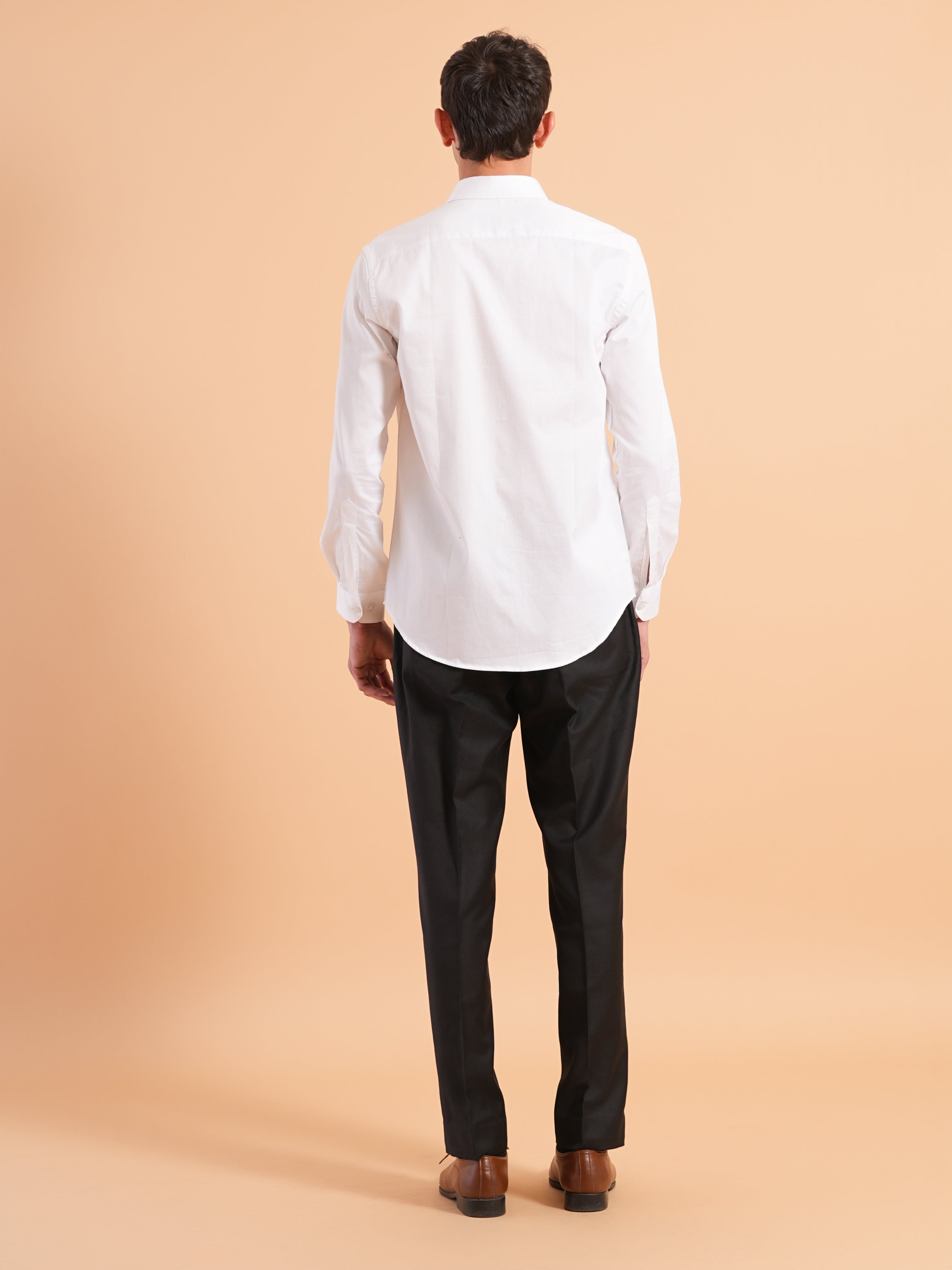 Moon White Embroidered Shirt