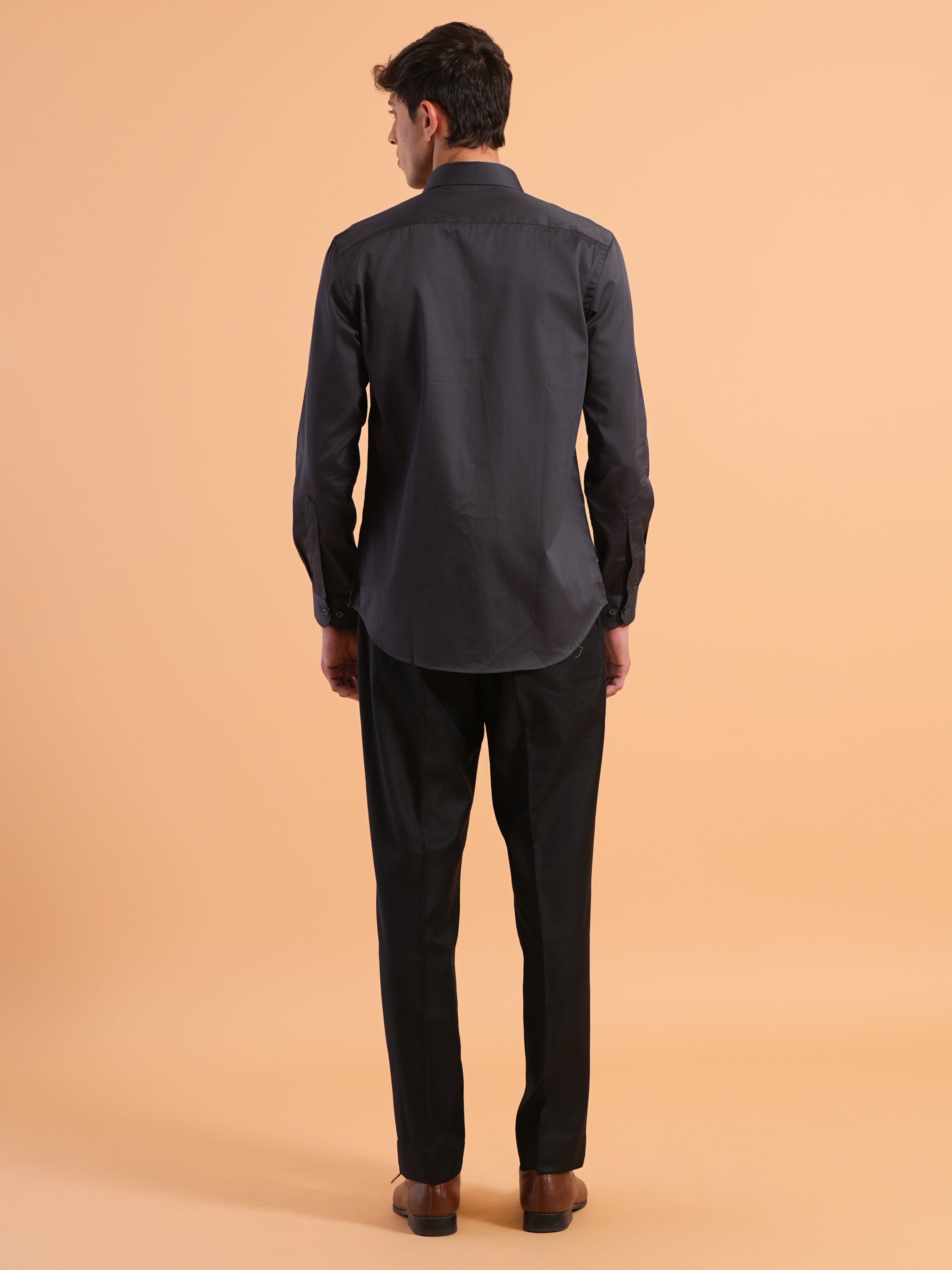 Grey Heritage Embroidered Shirt