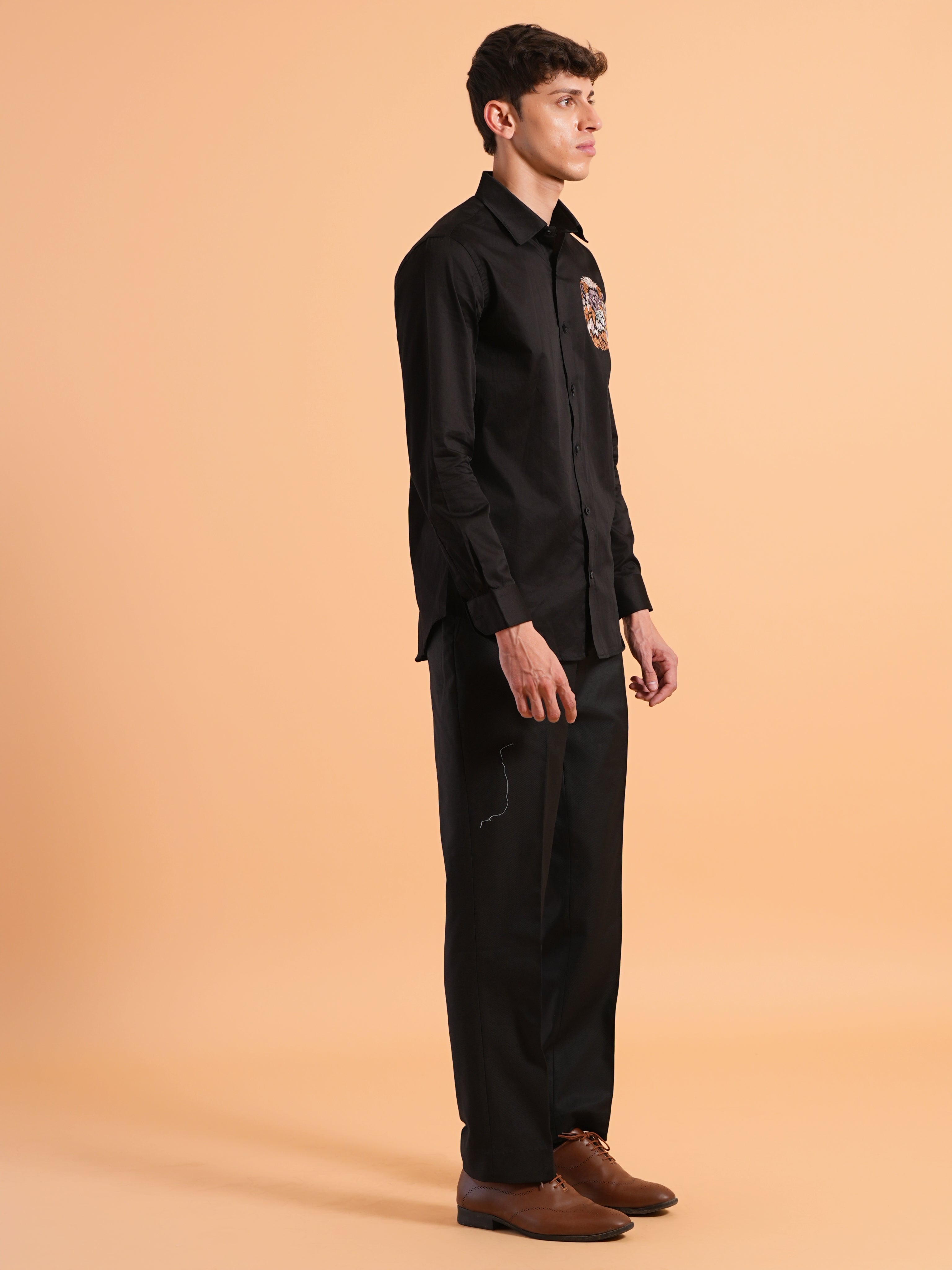 Z Black Embroidered Shirt