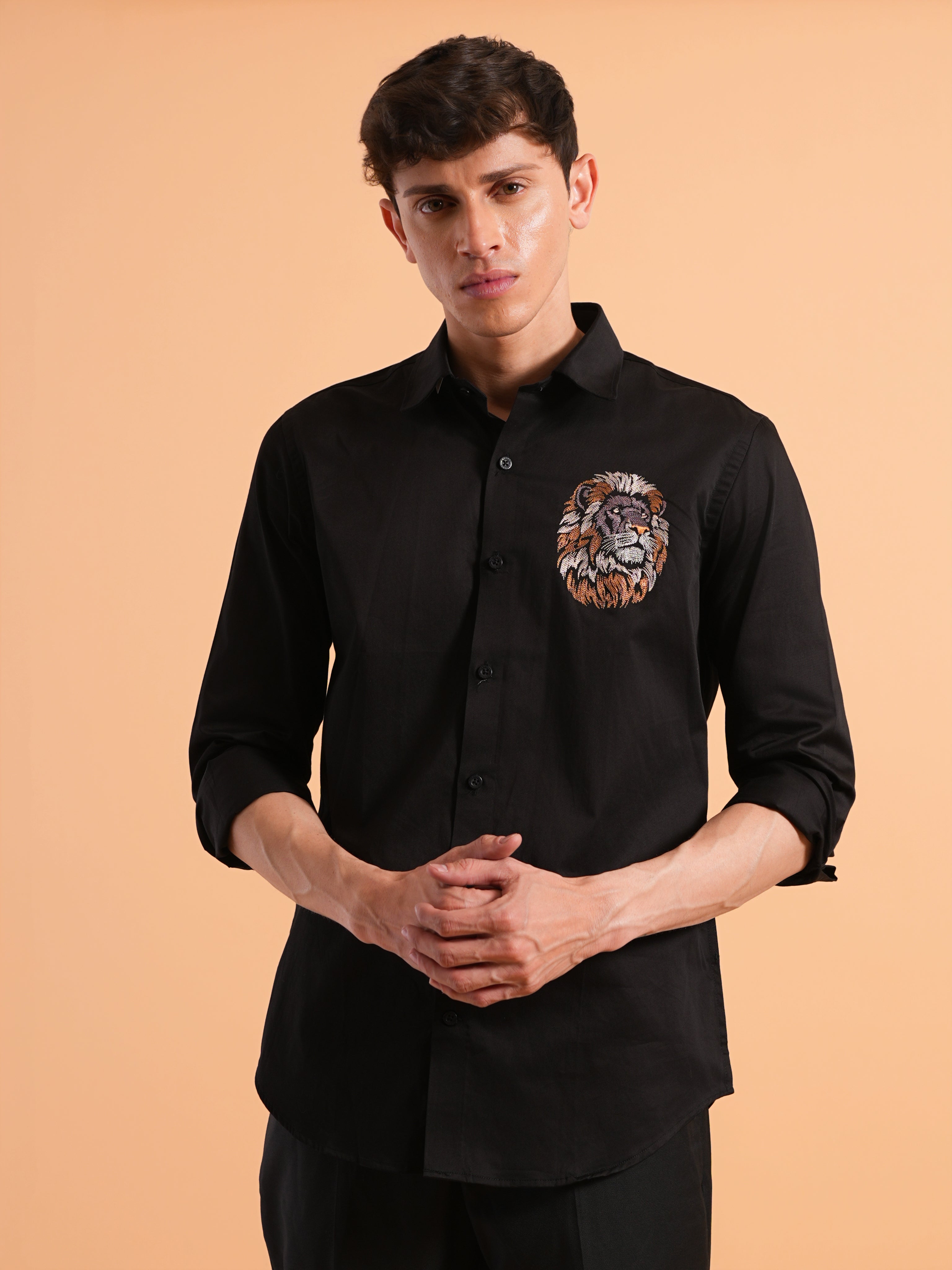 Z Black Embroidered Shirt