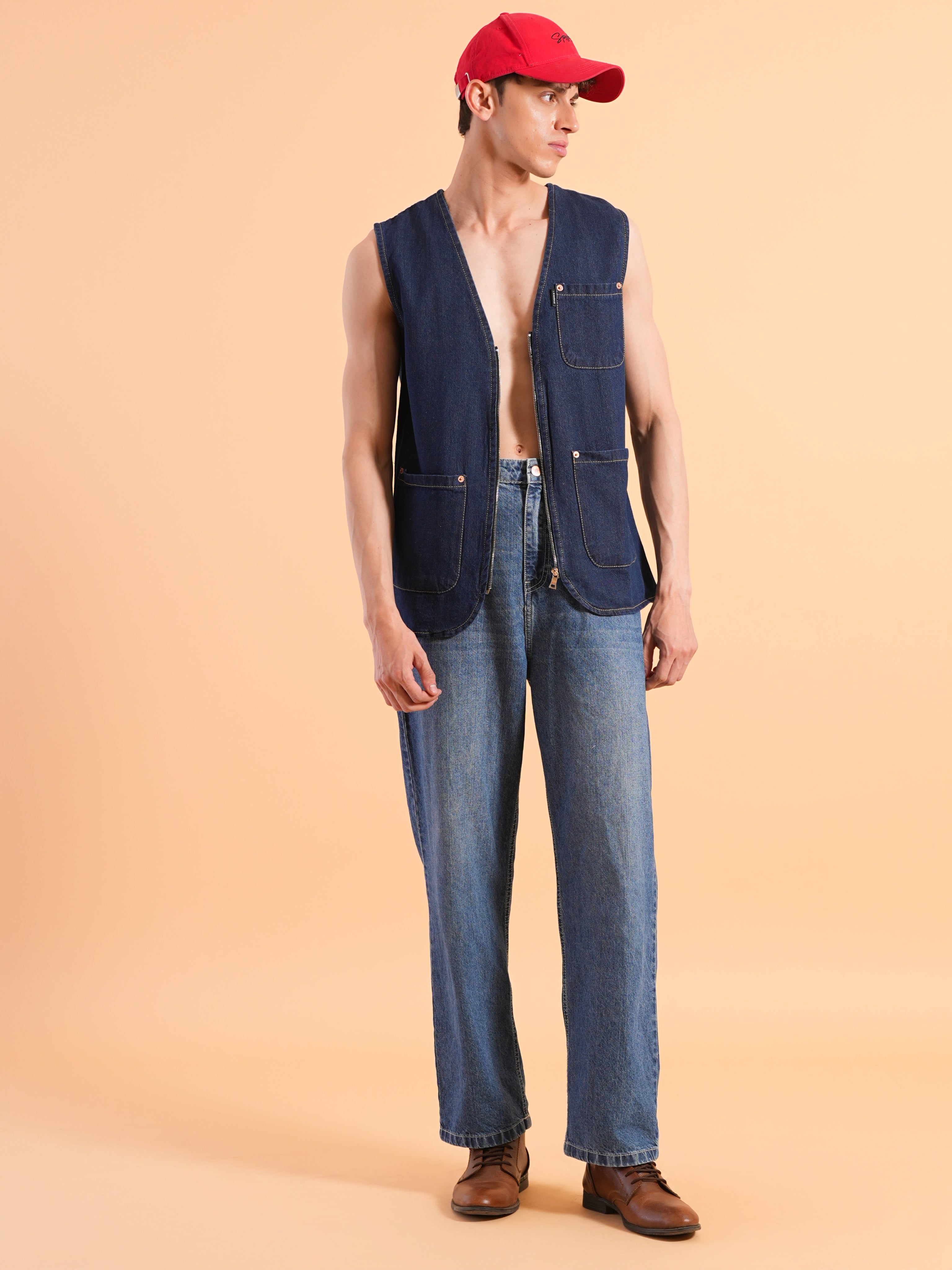 Indigo Edge Denim Vest