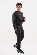 Black Regular Fit Sweatshirt