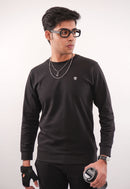 Black Regular Fit Sweatshirt