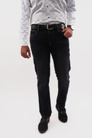 Jet Black Regular Fit Denim