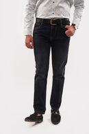 Jet Black Regular Fit Denim