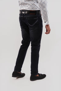 Jet Black Regular Fit Denim