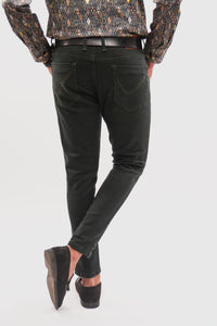 Olive Tapered Fit Denim