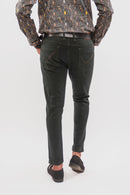 Olive Tapered Fit Denim