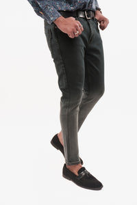 Olive Tapered Fit Denim