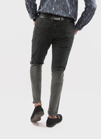 Olive Tapered Fit Denim