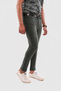 Olive Tapered Fit Denim