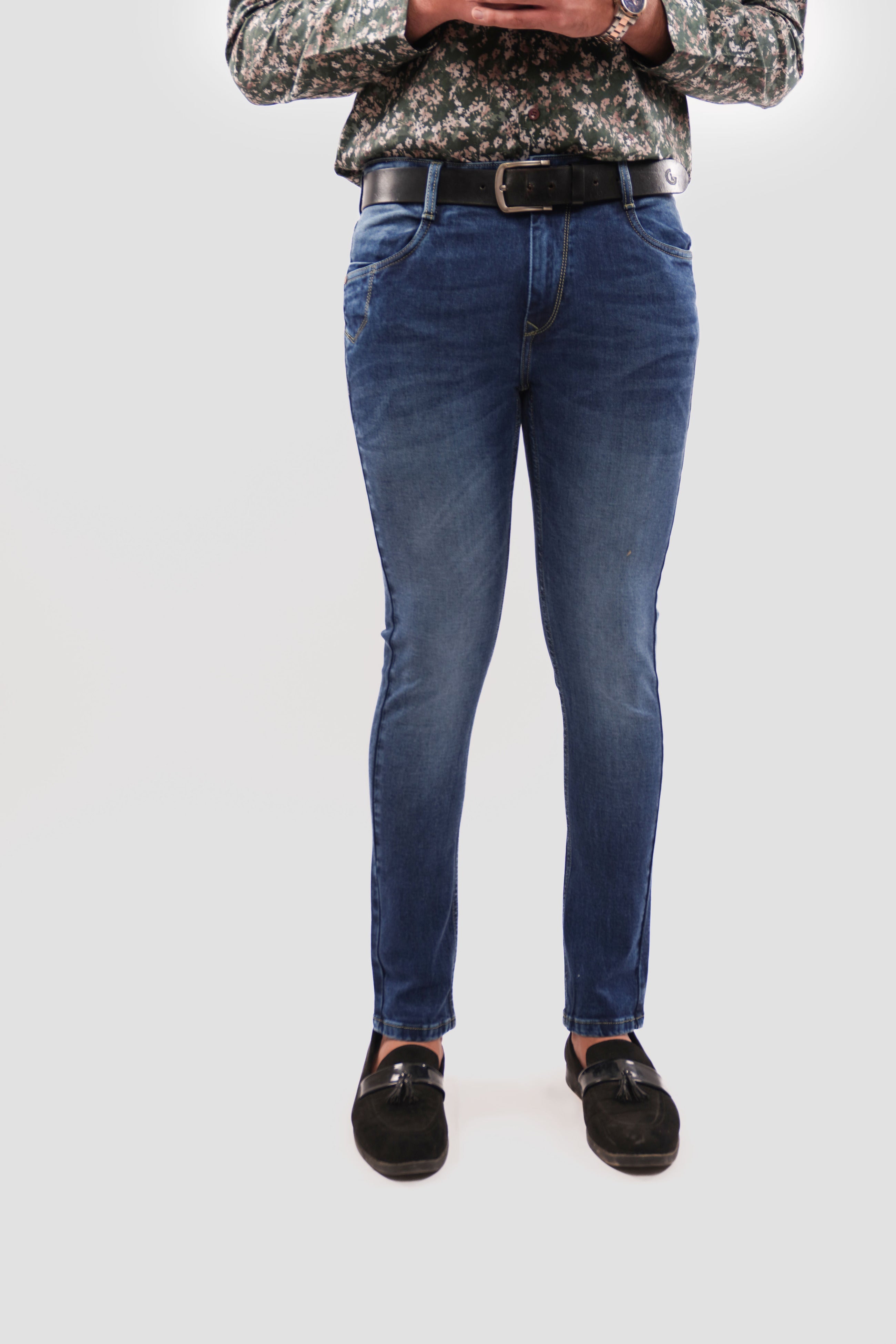 Indigo Blue Skinny Fit Denim