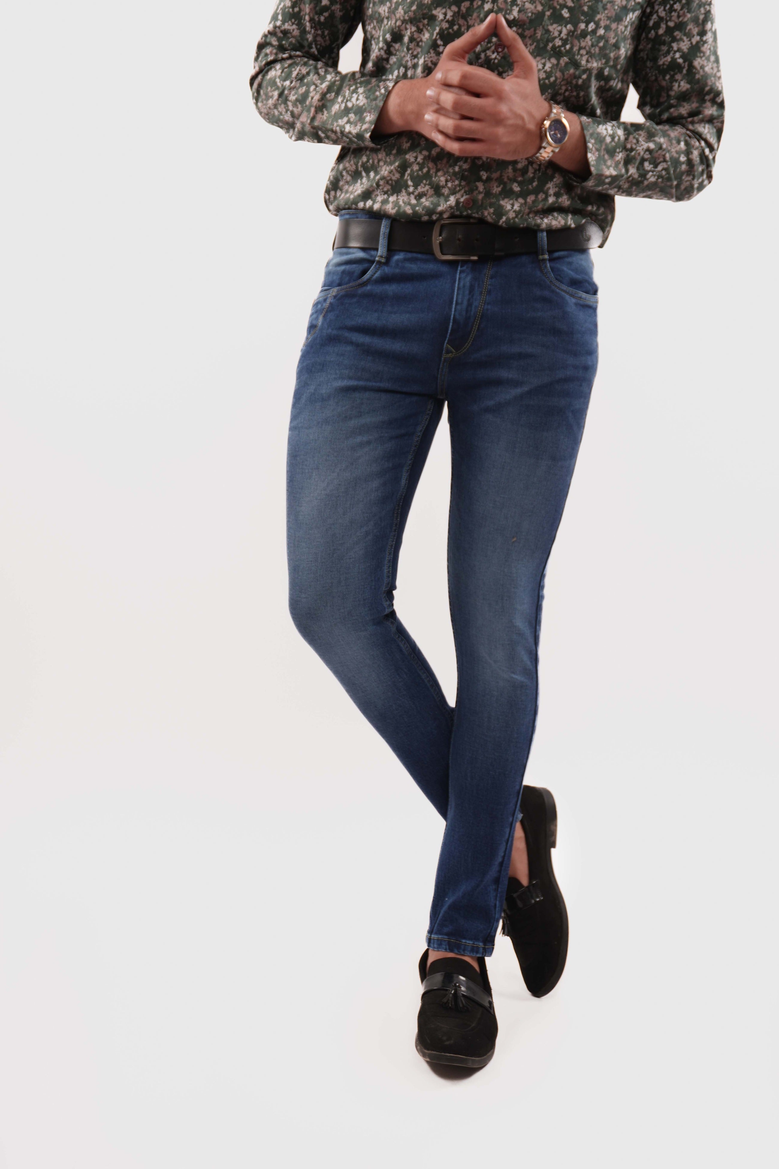 Indigo Blue Skinny Fit Denim