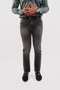 Grey Regular Fit Denim