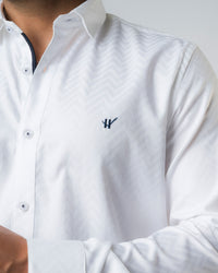 Snowfall White Slim Fit Shirt