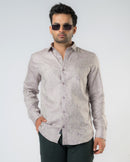 Iris Glow Jacquard Slim Fit Shirt