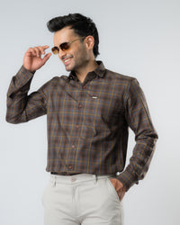 Hazel  Checks Slim Fit Shirt