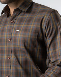 Hazel  Checks Slim Fit Shirt