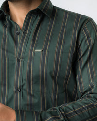 Military Green Slim Fit Shirt