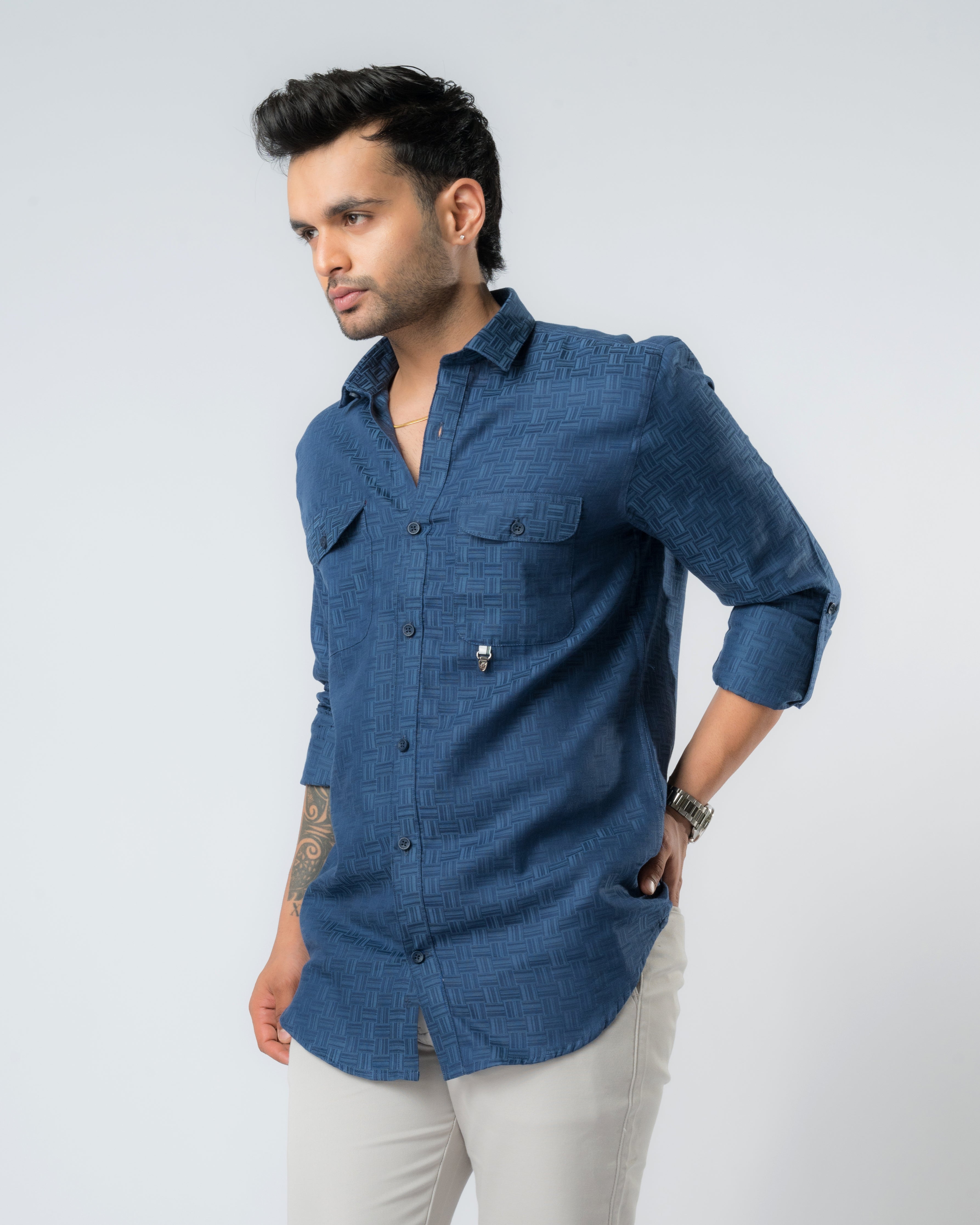 Indigo Slim Fit Shirt