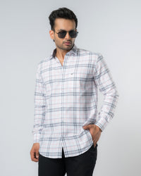 White Horizon Regular Fit Shirt