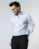 Pastel Blue Slim Fit Shirt