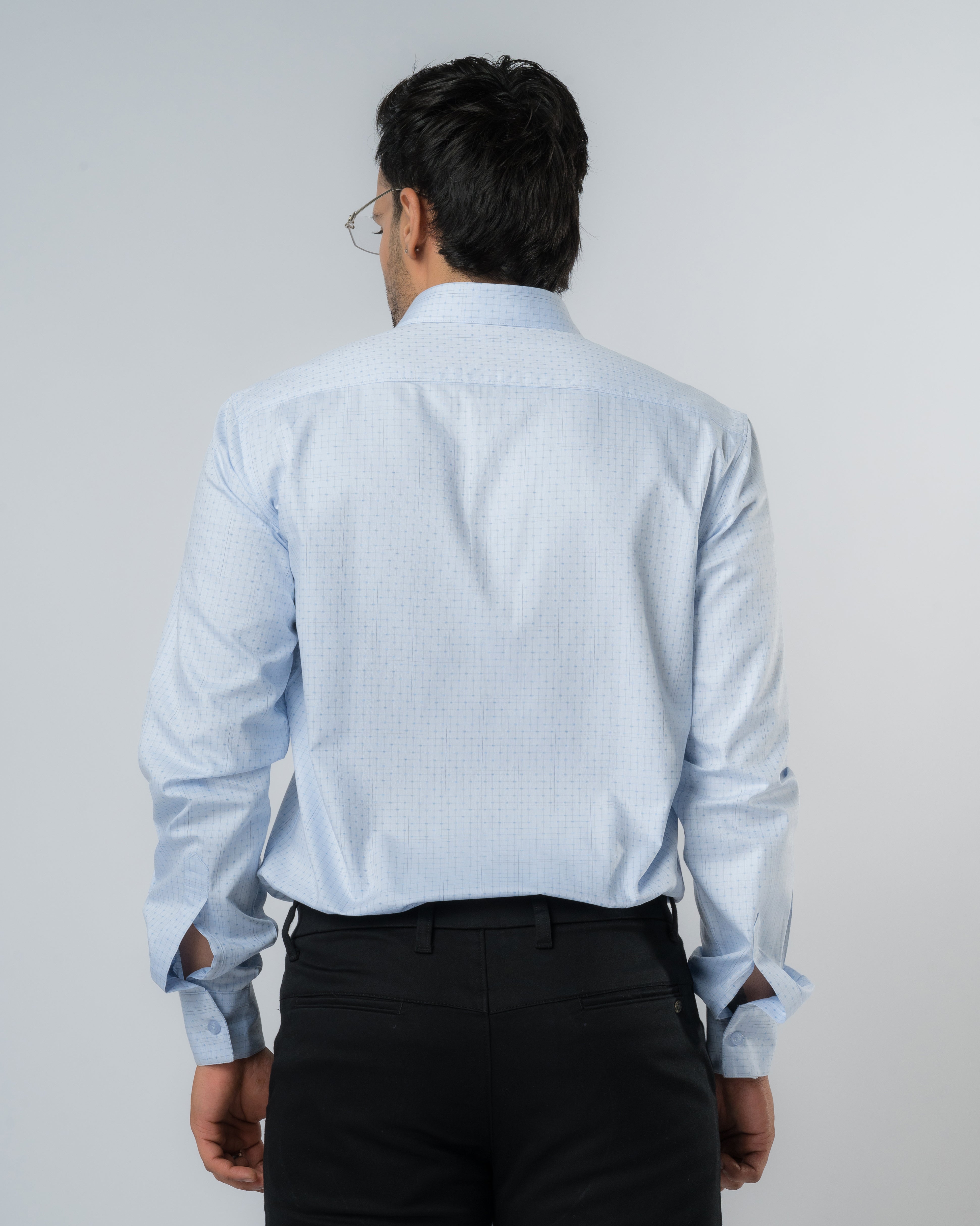 Pastel Blue Slim Fit Shirt