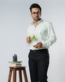 Pastel Green Slim Fit Shirt