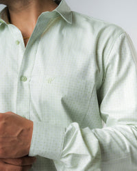 Pastel Green Slim Fit Shirt